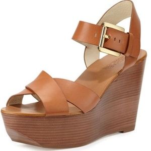 Michael kors Peggy wedges in luggage